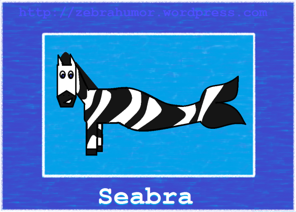 What do you get when you cross a zebra with a fish? A seabra!